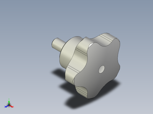 星型把手VC.192p-3D多系列多零件图纸模型