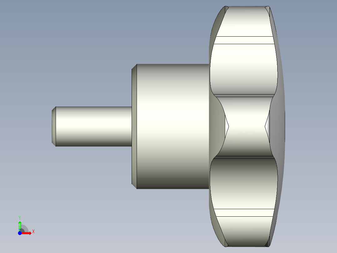 星型把手VC.192p-3D多系列多零件图纸模型前视图