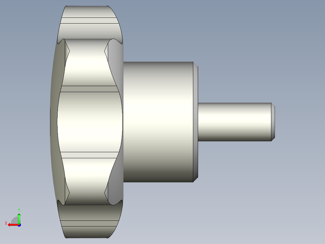 星型把手VC.192p-3D多系列多零件图纸模型后视图