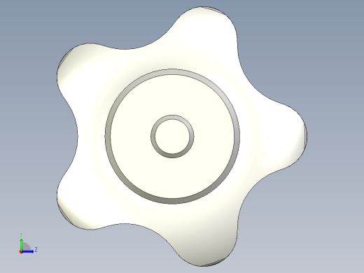 星型把手VC.192p-3D多系列多零件图纸模型左视缩略图
