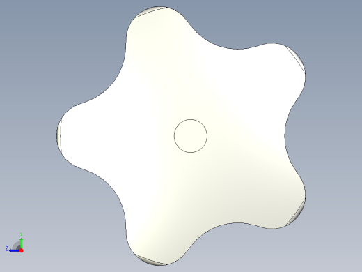 星型把手VC.192p-3D多系列多零件图纸模型右视缩略图