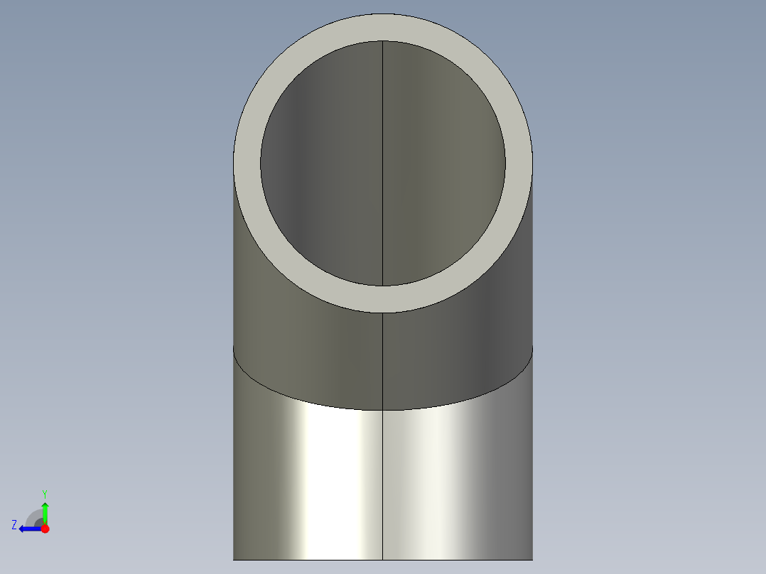 90度弯管右视图