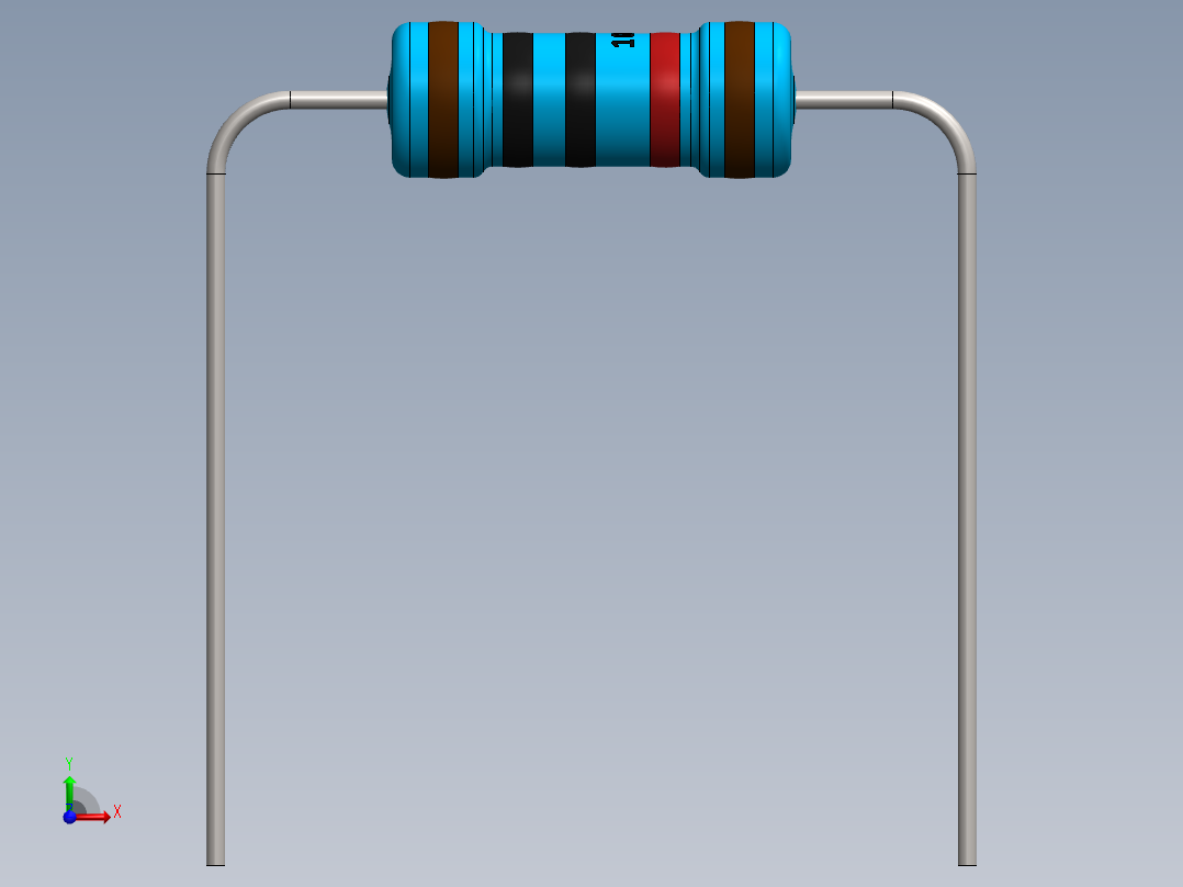 电容器 二极管 电阻器-Resistor 10K Ohm 1 Watt前视图