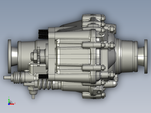 小型车辆汽车齿轮变速箱前视缩略图