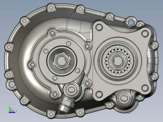 小型车辆汽车齿轮变速箱左视缩略图