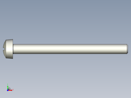 Cross_recessed_head-M6-70-40-6-12-8.stp螺钉-前视缩略图