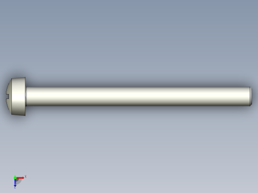 Cross_recessed_head-M6-70-40-6-12-8.stp螺钉-俯视缩略图