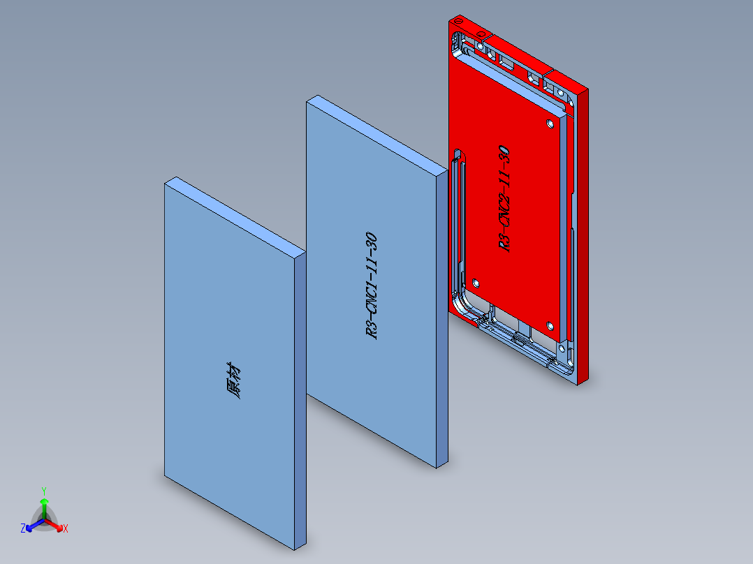 R3-CNC1笔记本CNC工装夹具三维模型-CNC2-12-1主视图