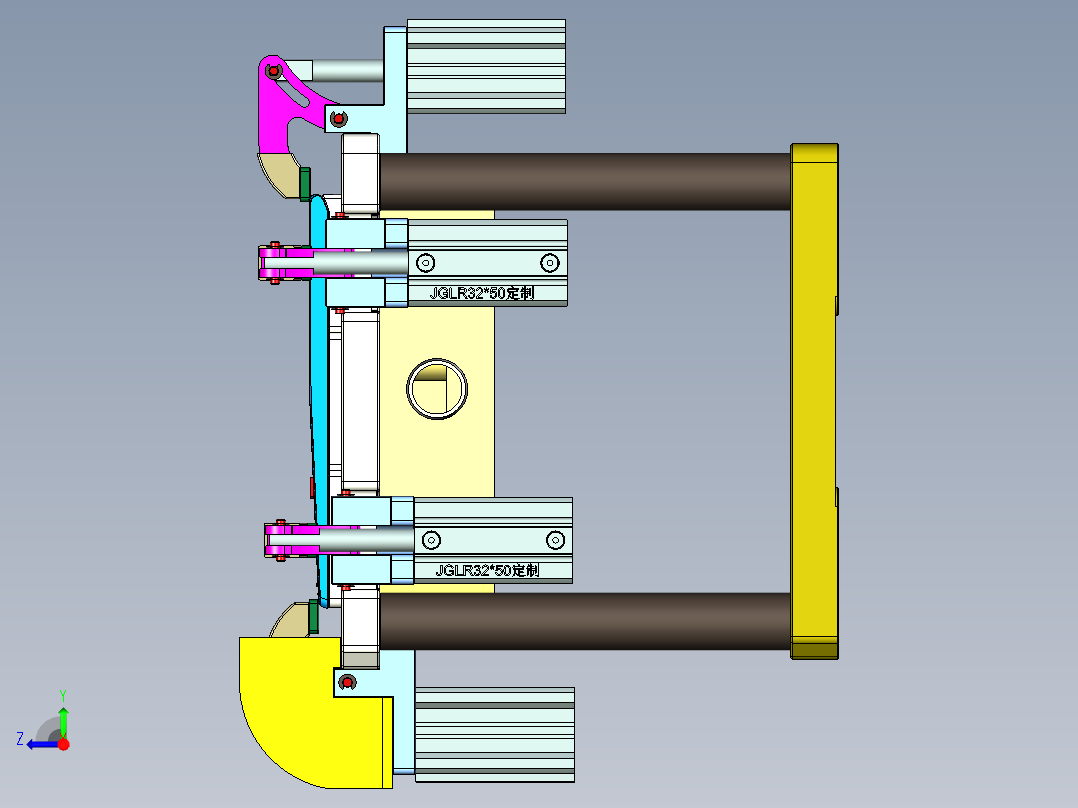 CS19-C-CNC4笔记本CNC工装夹具三维模型-180720右视图