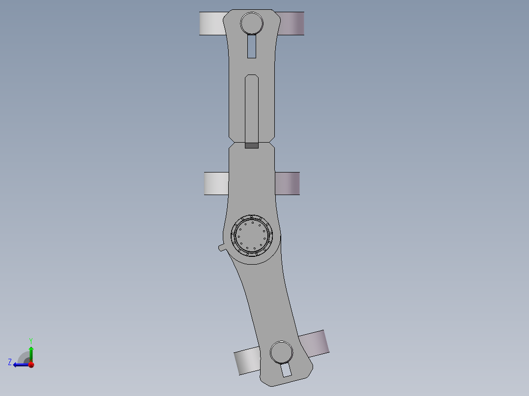 腿部外骨胳助力器右视图