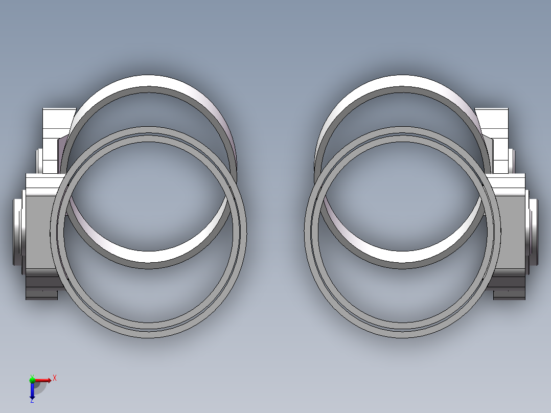 腿部外骨胳助力器俯视图