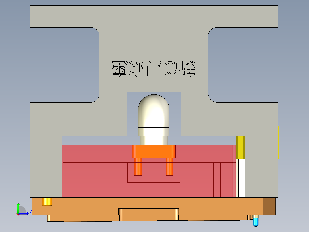 HY760-A笔记本CNC工装夹具三维模型-CNC3-200721左视图