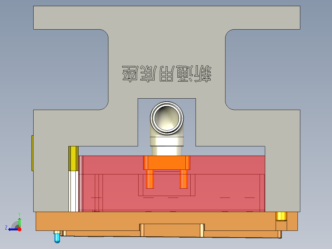 HY760-A笔记本CNC工装夹具三维模型-CNC3-200721右视图