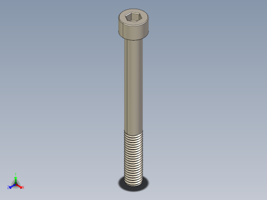Screw_DIN_912_M8x80_A2.STEP公制内六角螺钉