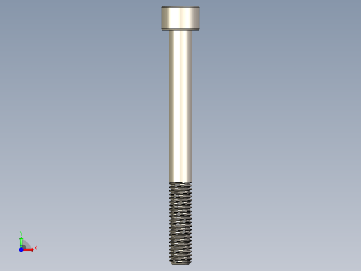 Screw_DIN_912_M8x80_A2.STEP公制内六角螺钉前视缩略图