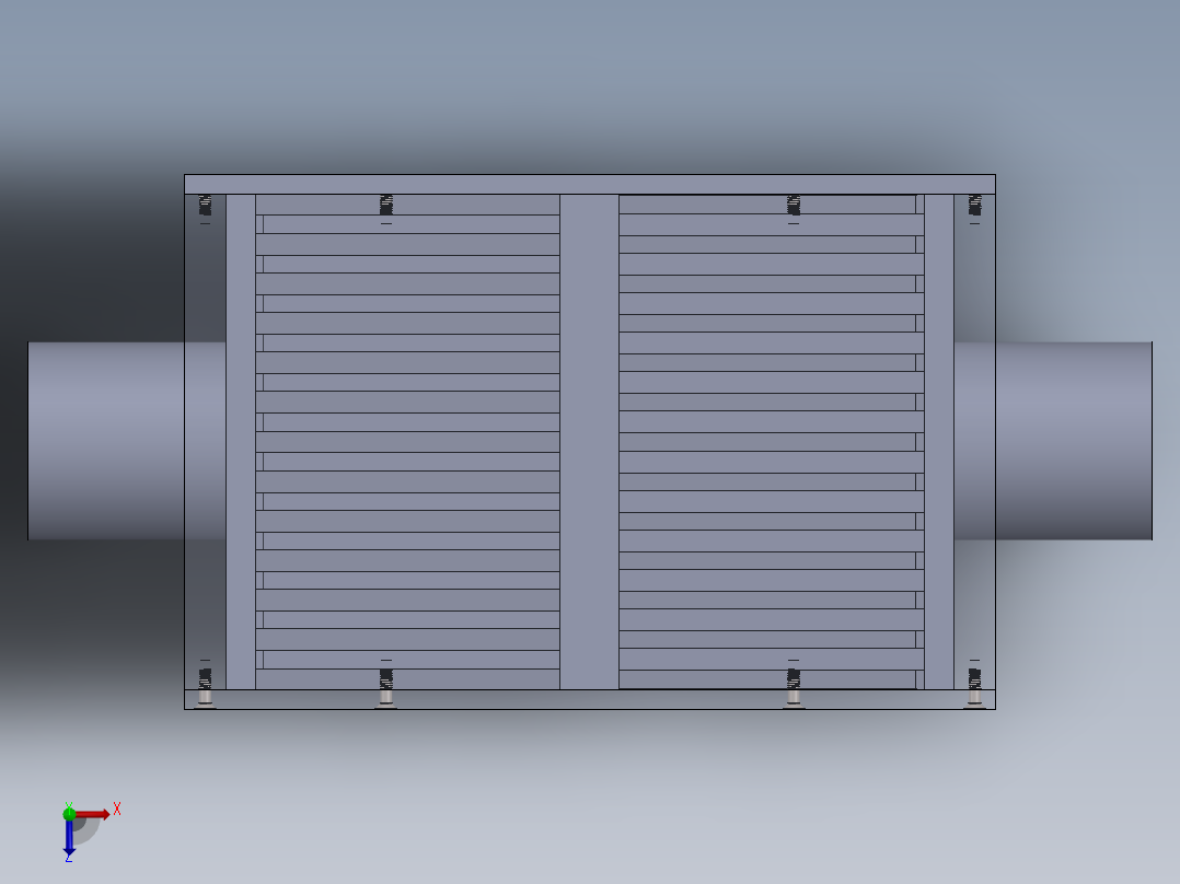 Trocador de calor天然气换热器俯视图