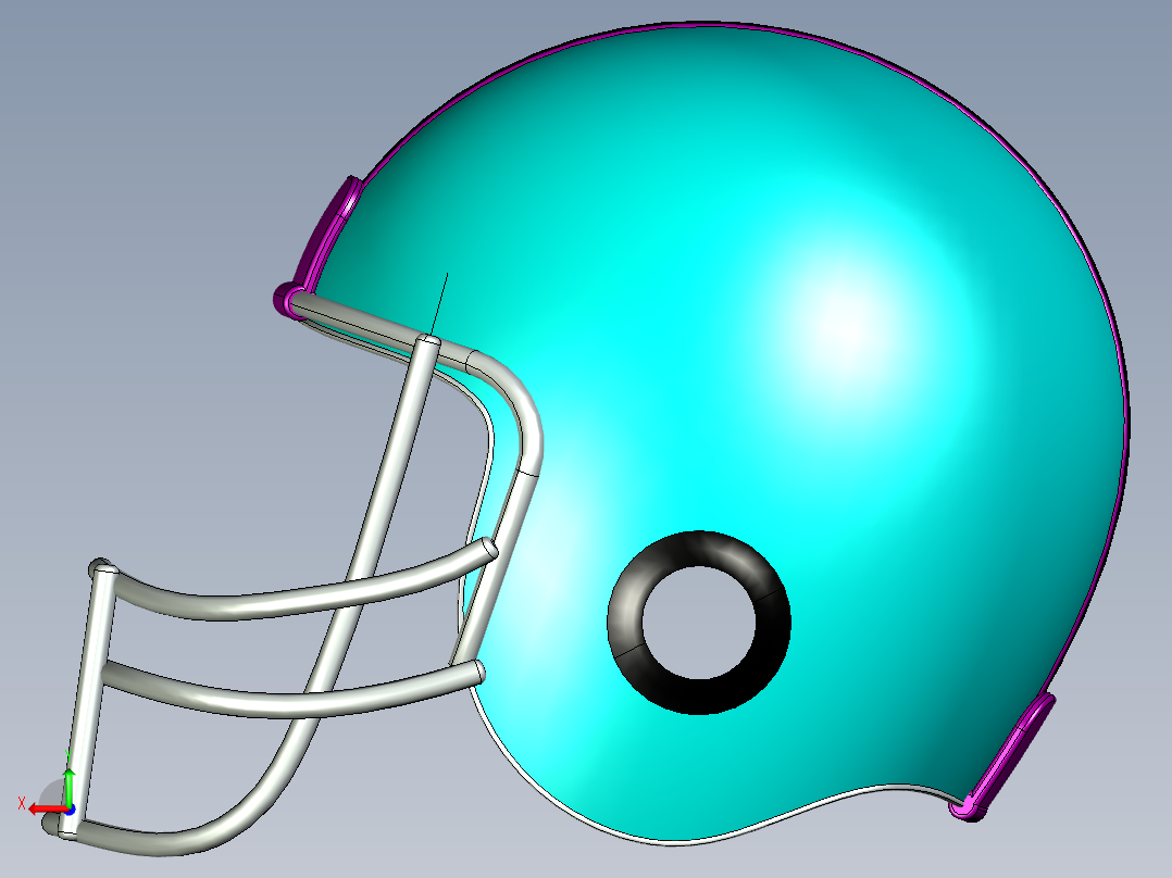 A0002544-橄榄球头盔后视图