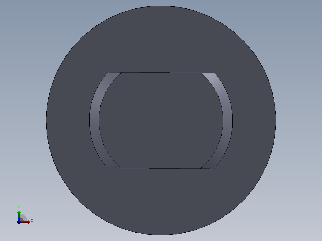 圆形气缸40x16x60毫米 (1)前视图