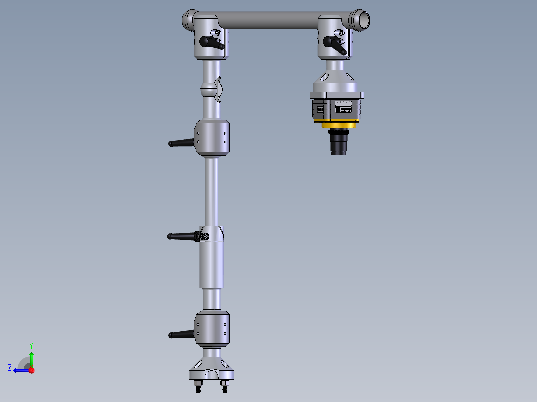 摄像机支架右视图