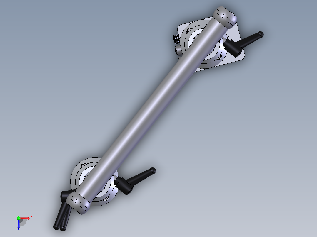 摄像机支架俯视图