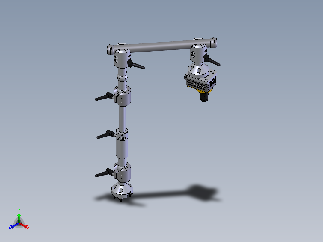 摄像机支架正等轴测图