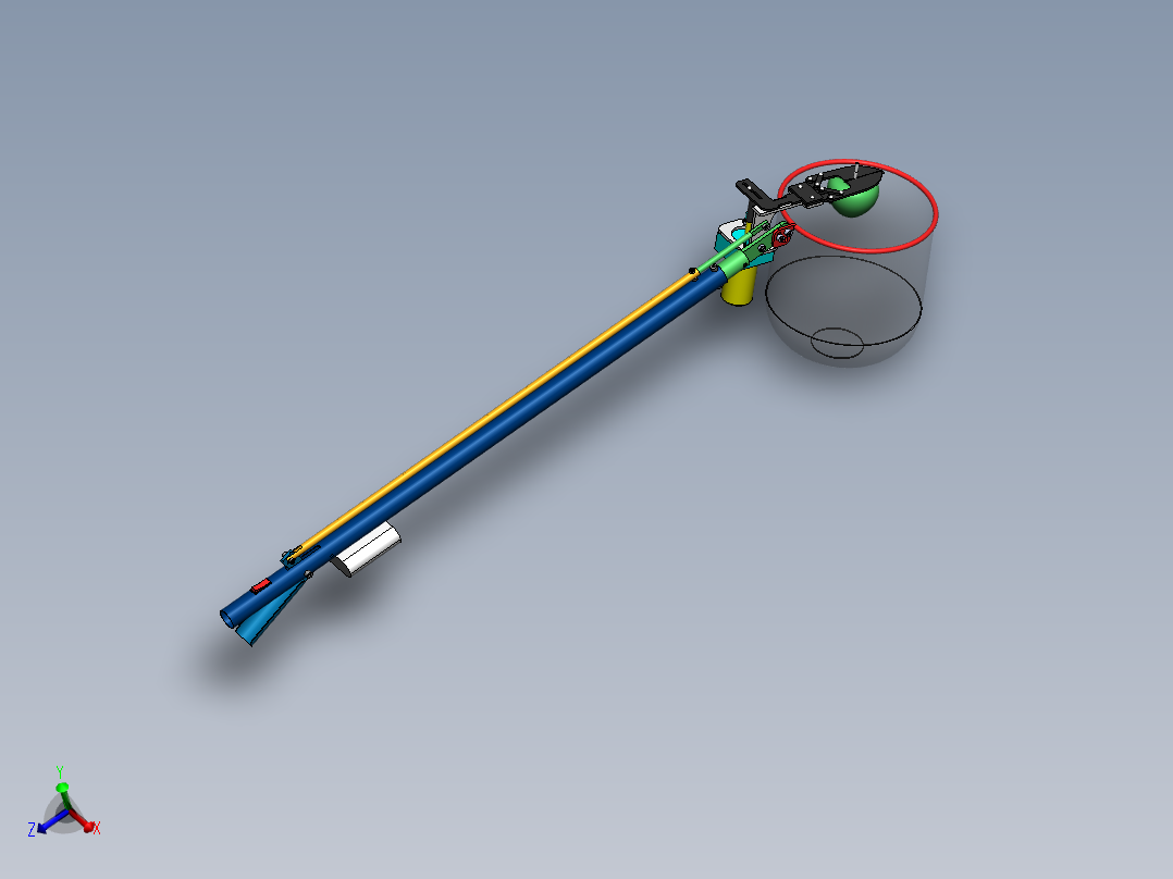 苹果采摘机械手设计【水果摘果机3D三维SW模型+7张CAD图纸+说明】