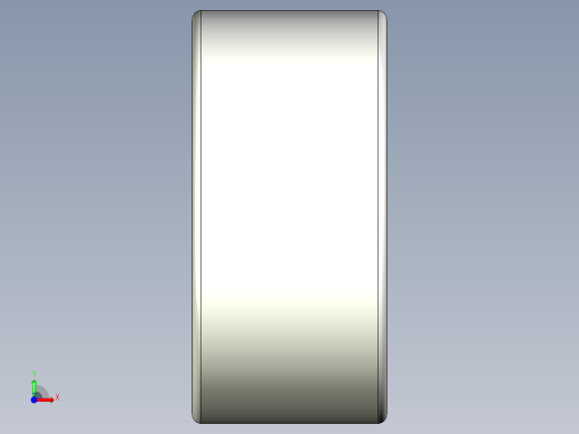 完整的公制HK系列，拉伸杯，双开口滚针轴承库SolidWorks和Step模型前视缩略图