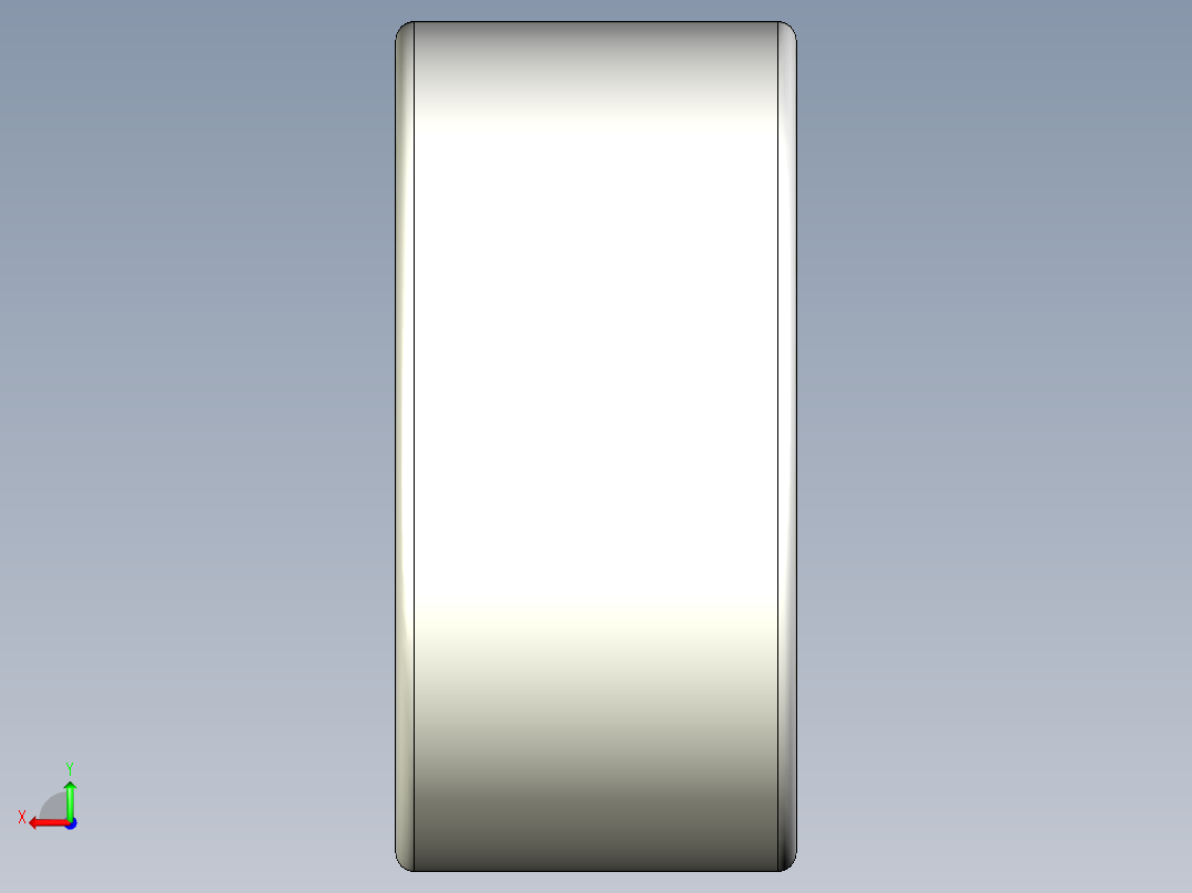 完整的公制HK系列，拉伸杯，双开口滚针轴承库SolidWorks和Step模型后视图