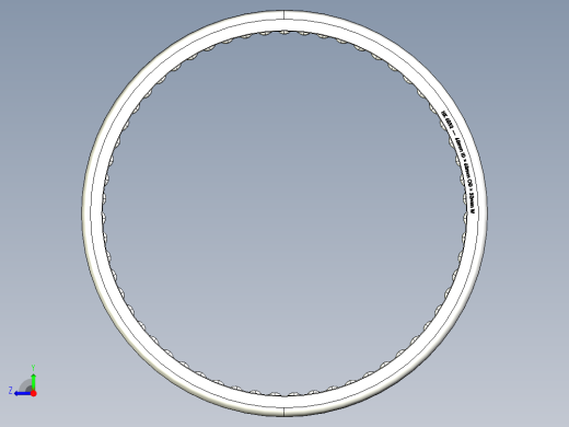 完整的公制HK系列，拉伸杯，双开口滚针轴承库SolidWorks和Step模型右视缩略图