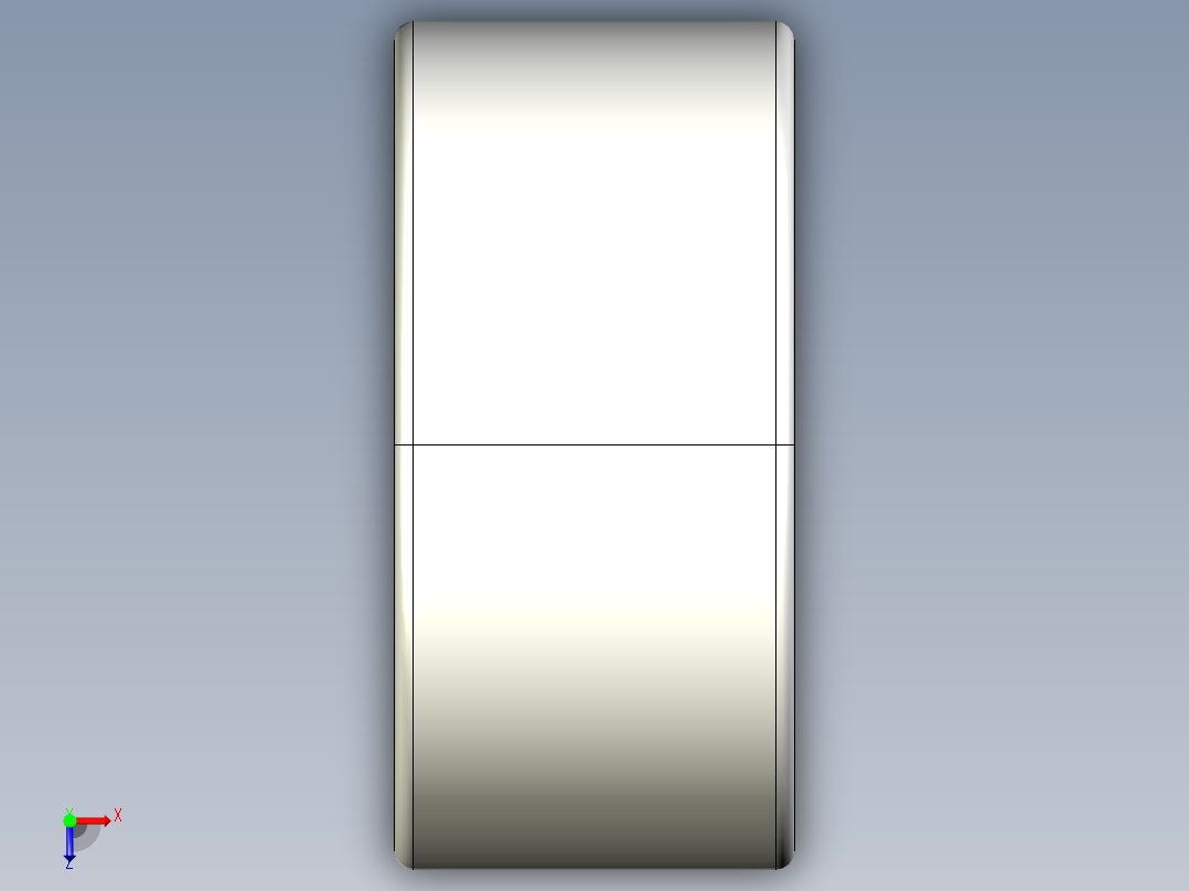 完整的公制HK系列，拉伸杯，双开口滚针轴承库SolidWorks和Step模型俯视图