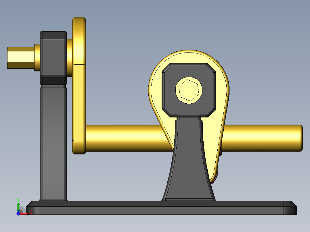 DH0121直角传动传动前视图