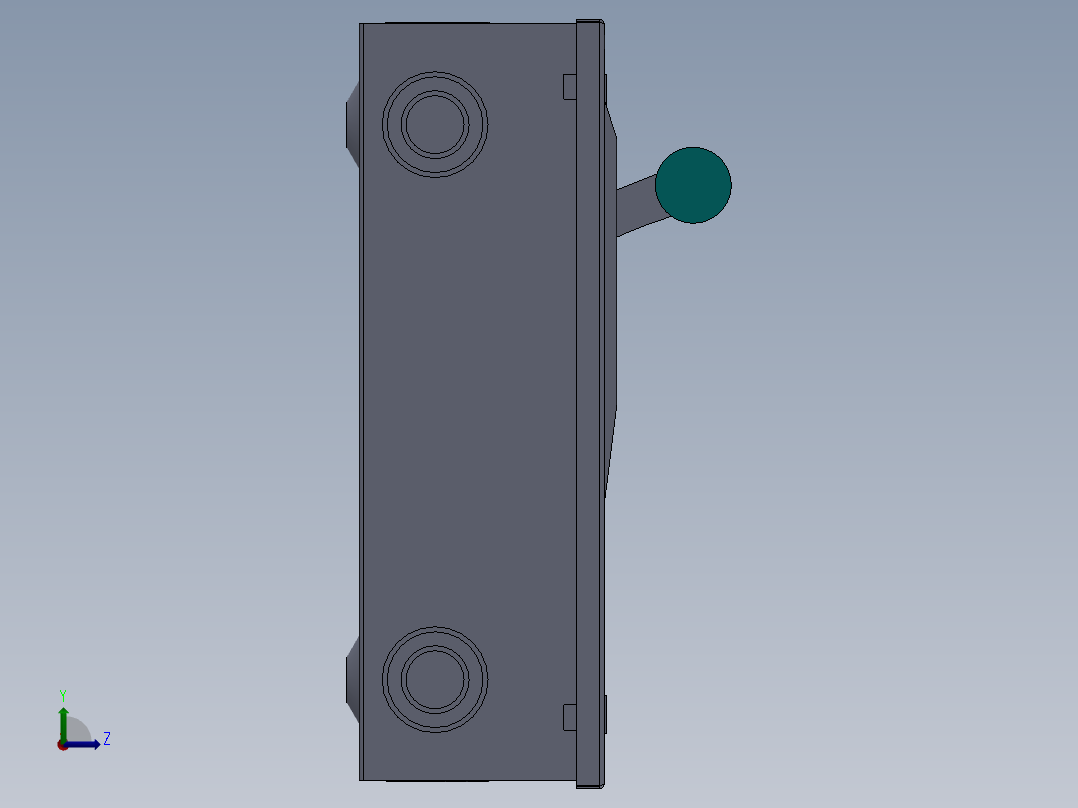 西门子工业交换机左视图