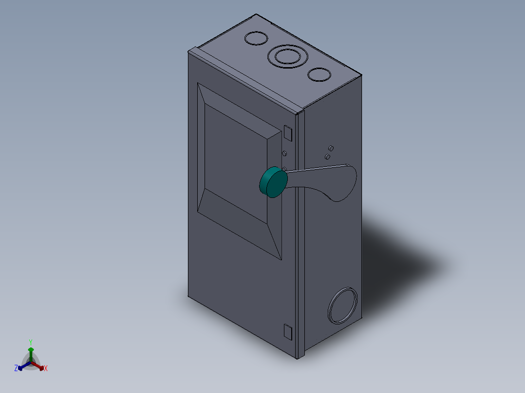 西门子工业交换机正等轴测图
