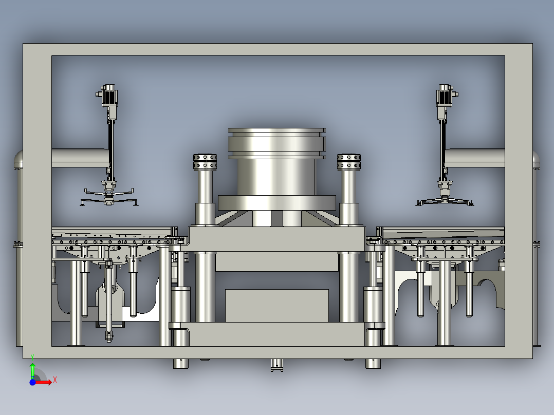 锻造成型机前视图