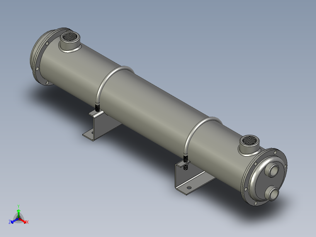 CQGLC型冷却器GLC2-21正等轴测图