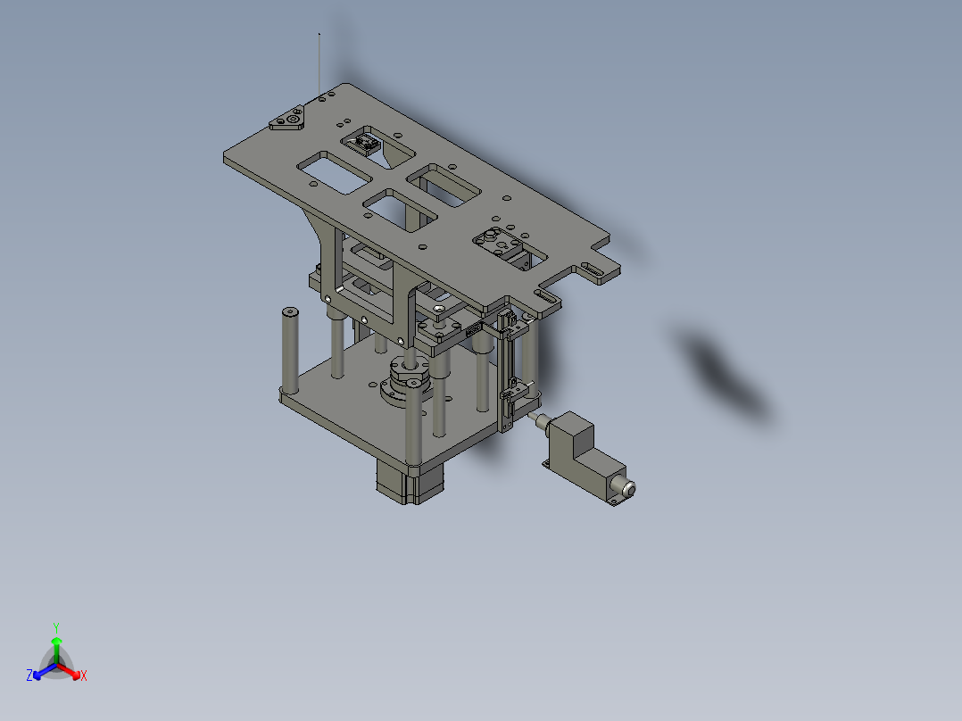 F01AE00021-D21000(送膜升降组件)主视图