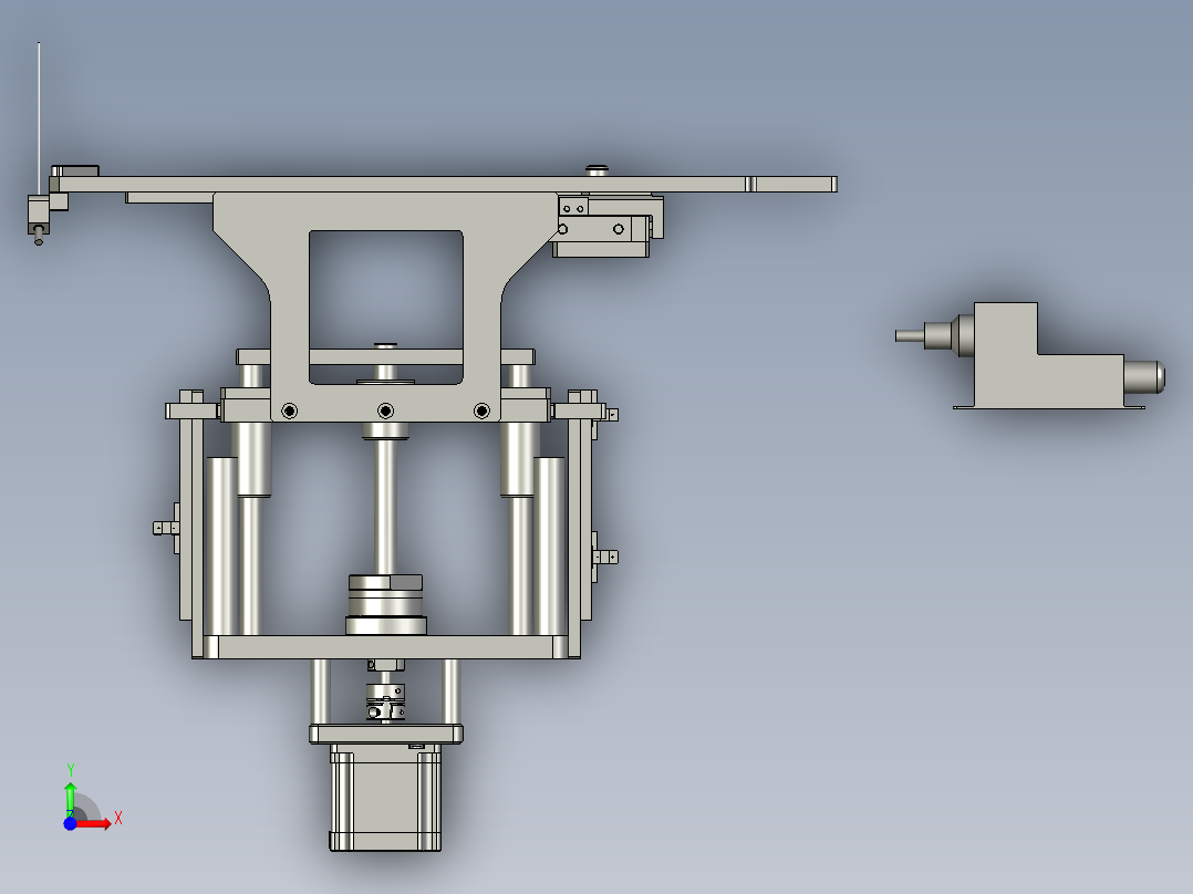 F01AE00021-D21000(送膜升降组件)前视图