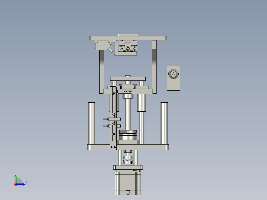 F01AE00021-D21000(送膜升降组件)左视图
