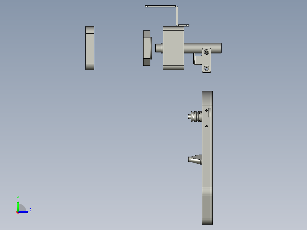 OP70-螺钉导向机构左视图