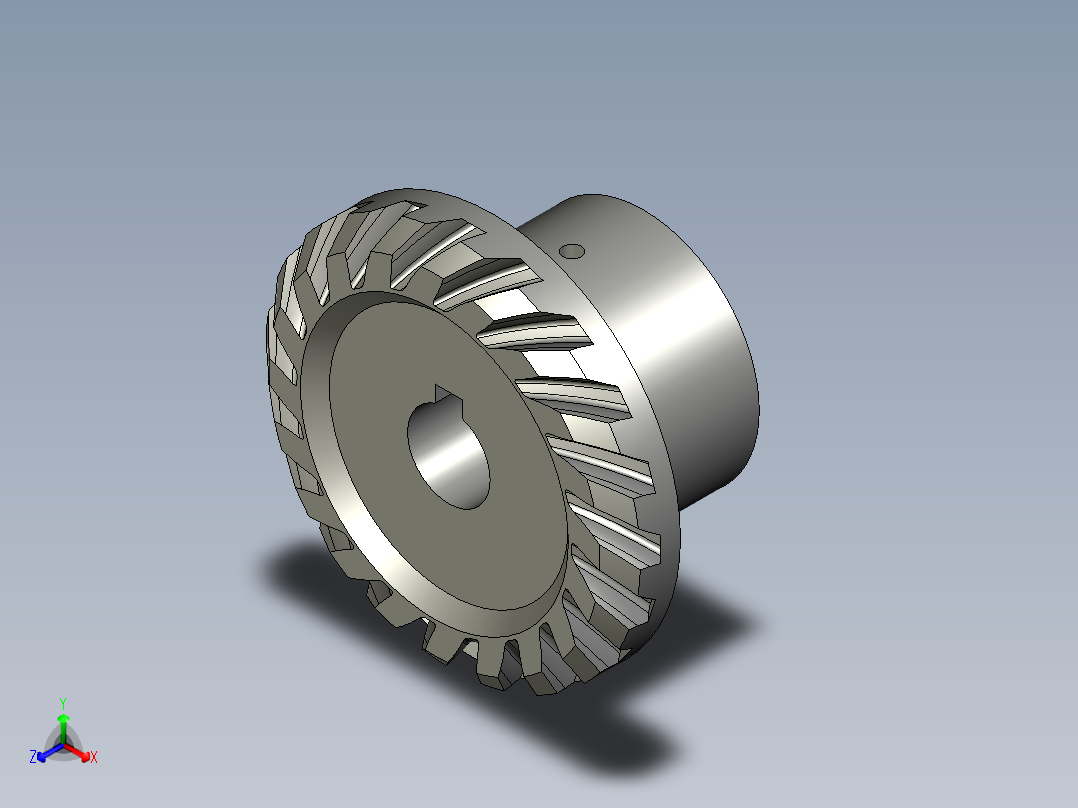 B8锥齿轮2-R正等轴测图