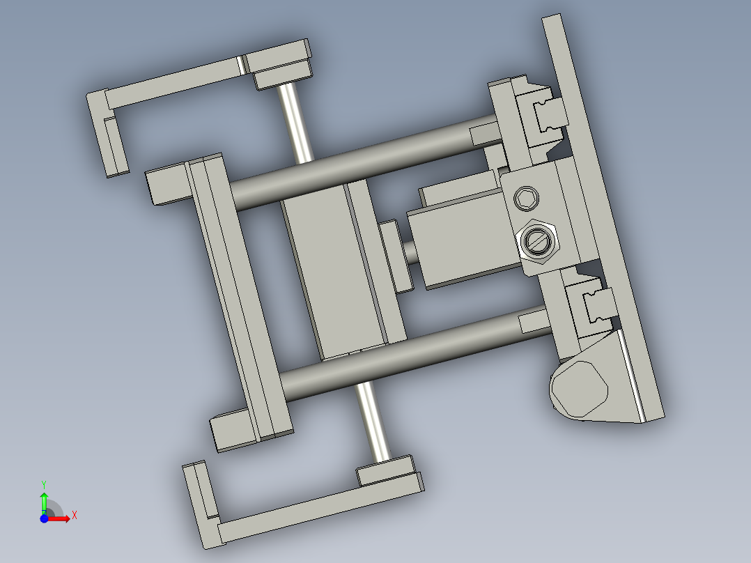 09包绿胶台平装配体前视图