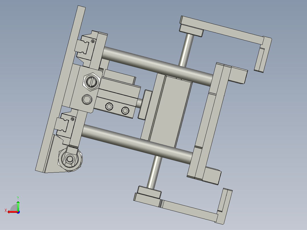 09包绿胶台平装配体后视图