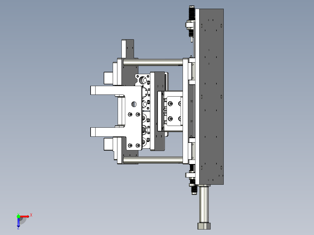 09包绿胶台平装配体俯视图