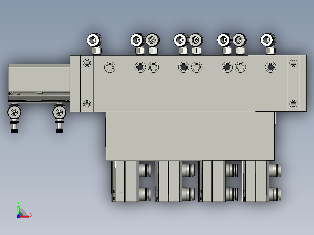 分料机构前视图