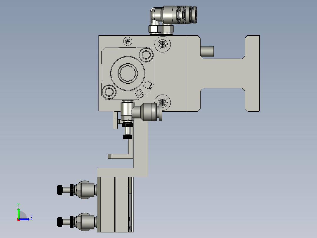分料机构左视图