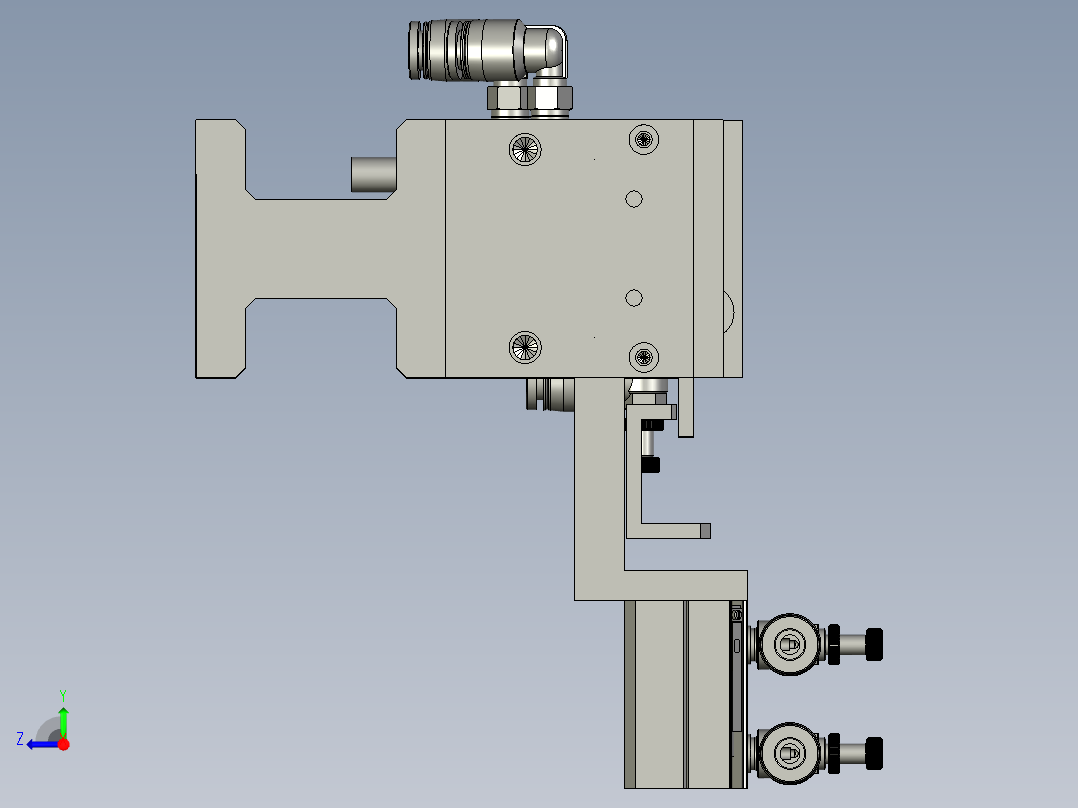 分料机构右视图