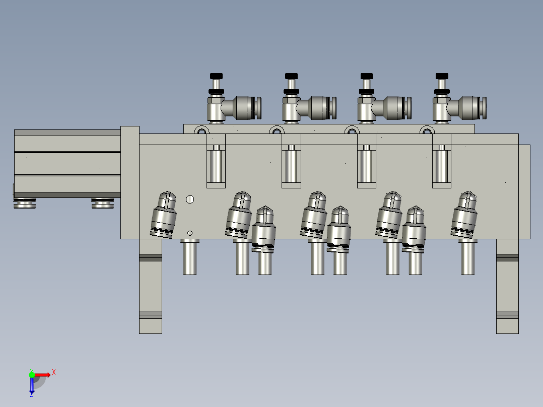 分料机构俯视图