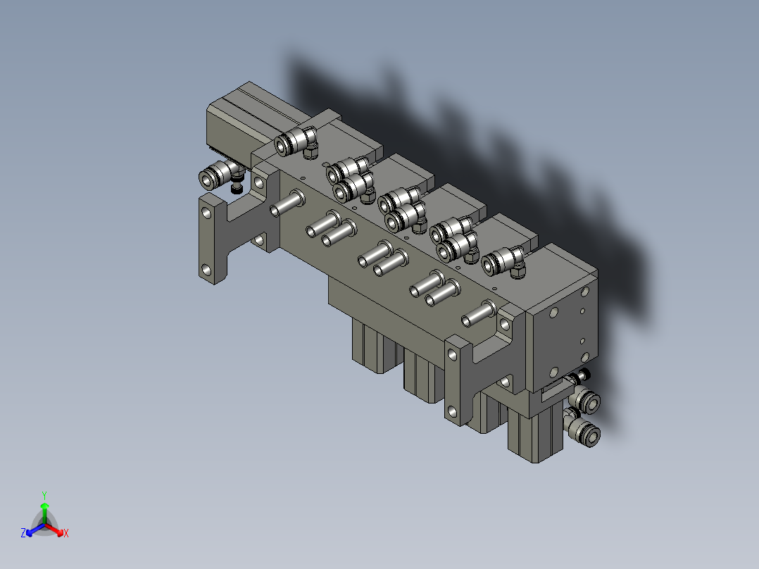 分料机构正等轴测图
