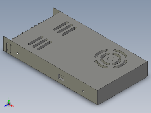 电控柜-103H000500开关电源LRS-350-48正等轴测缩略图