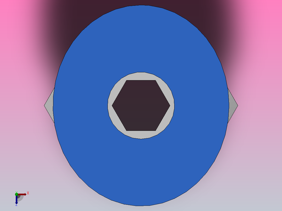 PC 螺纹直通[PC04-01]俯视图